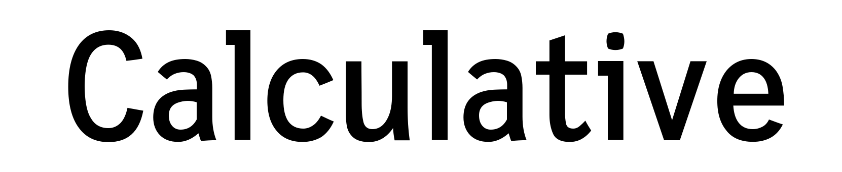 Calculative